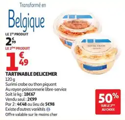 Auchan TARTINABLE DELICEMER offre