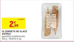 Intermarché ASTRUC CORNETS DE GLACE offre