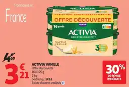 Auchan ACTIVIA VANILLE offre