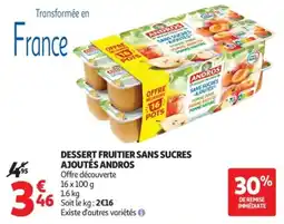 Auchan ANDROS DESSERT FRUITIER offre