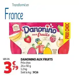 Auchan Danonino aux fruits offre