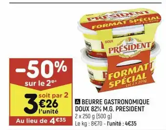 Leader Price Beurre Gastronomique offre