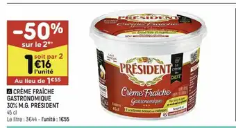 Leader Price Crème fraîche offre