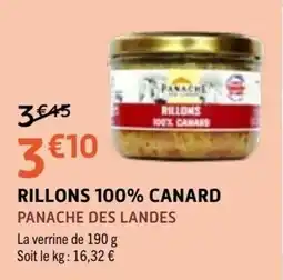 E.Leclerc PANACHE DES LANDES RILLONS 100% CANARD offre