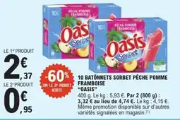 E.Leclerc Oasis Sorbet offre