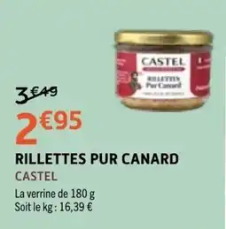 E.Leclerc CASTEL Rillettes Pur Canard offre