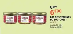 E.Leclerc CASTEL Terrines du Sud-Ouest offre