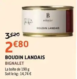 E.Leclerc BIGNALET Boudin Landais offre
