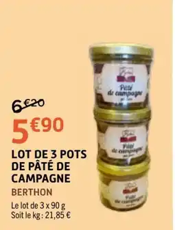 E.Leclerc BERTHON Pâté de campagne offre