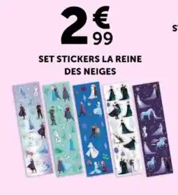 Centrakor Set stickers la reine des neiges offre