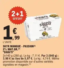 E.Leclerc SIGGI'S SKYR offre