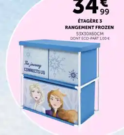 Centrakor Frozen étagère 3 rangement offre