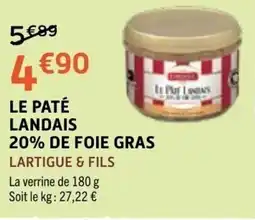 E.Leclerc LARTIGUE & FILS LE PATÉ LANDAIS offre