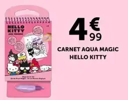 Centrakor Hello kitty carnet aqua magic offre