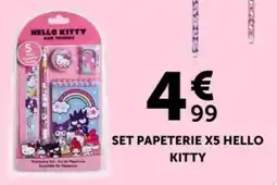 Centrakor Hello kitty set papeterie x5 offre