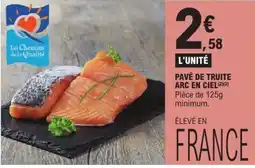 E.Leclerc Les Chemins de la Qualité Pavé de truite arc en ciel offre