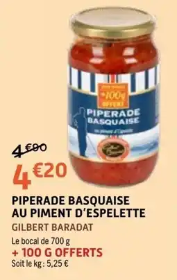 E.Leclerc GILBERT BARADAT PIPERADE BASQUAISE offre