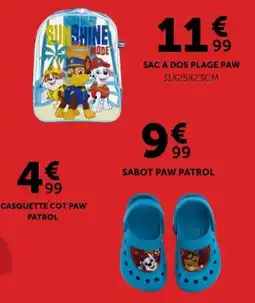 Centrakor PAW PATROL SAC A DOS PLAGE offre