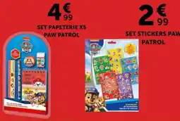 Centrakor PAW PATROL SET PAPETERIE X5 offre
