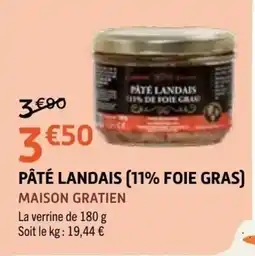 E.Leclerc MAISON GRATIEN PÂTÉ LANDAIS offre