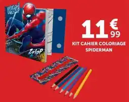Centrakor Zzipp KIT CAHIER COLORIAGE SPIDERMAN offre