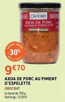 E.Leclerc OROCBAT AXOA DE PORC AU PIMENT D'ESPELETTE offre