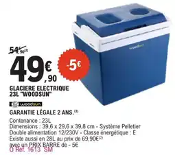 E.Leclerc L'Auto WOODSUN GLACIERE ELECTRIQUE offre