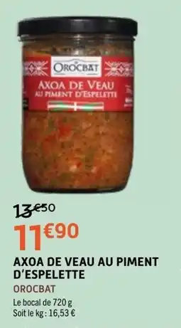 E.Leclerc OROCBAT AXOA DE VEAU AU PIMENT D'ESPELETTE offre