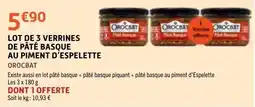 E.Leclerc OROCBAT Pâté Basque offre
