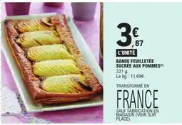 E.Leclerc BANDE FEUILLETÉE SUCRÉE AUX POMMES offre