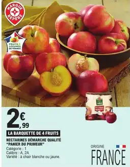 E.Leclerc Nectarines Démarche Qualité offre