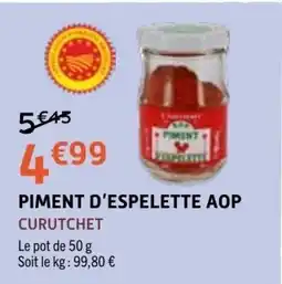 E.Leclerc CURUTCHET PIMENT D'ESPELETTE AOP offre