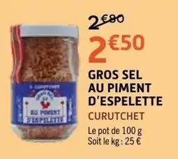 E.Leclerc CURUTCHET GROS SEL AU PIMENT D'ESPELETTE offre