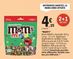 E.Leclerc M&M'S chocolate minis offre