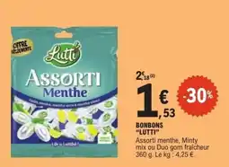 E.Leclerc LUTTI Assorti Menthe offre