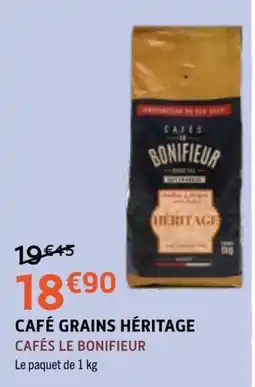 E.Leclerc CAFÉS LE BONIFIEUR CAFÉ GRAINS HÉRITAGE offre