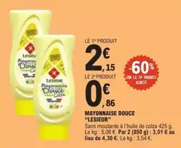 E.Leclerc Lesieur Mayonnaise Douce offre