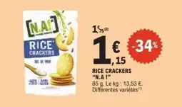 E.Leclerc N.A! RICE CRACKERS offre
