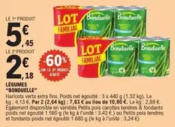 E.Leclerc Bonduelle Haricots verts offre
