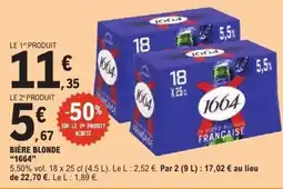 E.Leclerc 1664 Bière blonde offre