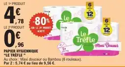 E.Leclerc Le Trèfle Papier hygiénique offre