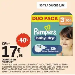 E.Leclerc Pampers Changes Bebe offre