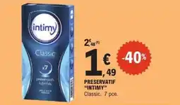 E.Leclerc INTIMY préservatifs lubrifiés offre