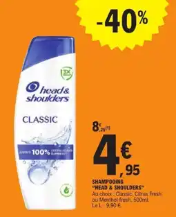 E.Leclerc head&shoulders SHAMPOOING offre
