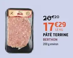 E.Leclerc BERTHON PÂTÉ TERRINE offre