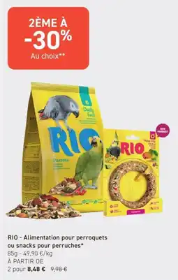 Tom&Co RIO Alimentation pour perroquets offre