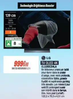 Blanc Brun LG Tv oled 4k offre