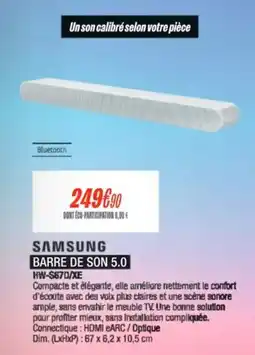 Blanc Brun SAMSUNG BARRE DE SON 5.0 offre