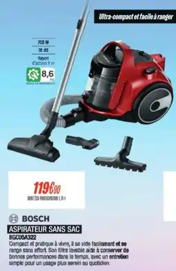 Blanc Brun BOSCH ASPIRATEUR SANS SAC offre