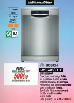 Blanc Brun BOSCH LAVE-VAISSELLE offre